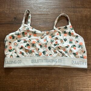 Duluth Trading Co Tropical Print Bra